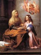 Bartolome Esteban Murillo St Anne and the small Virgin Mary Spain oil painting artist